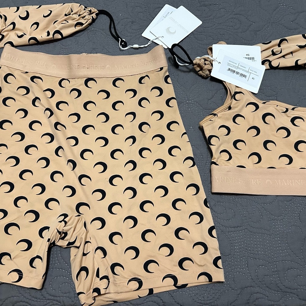 Marine Serre Tan and Black Crescent Moon, worn once - Picture 3 of 4